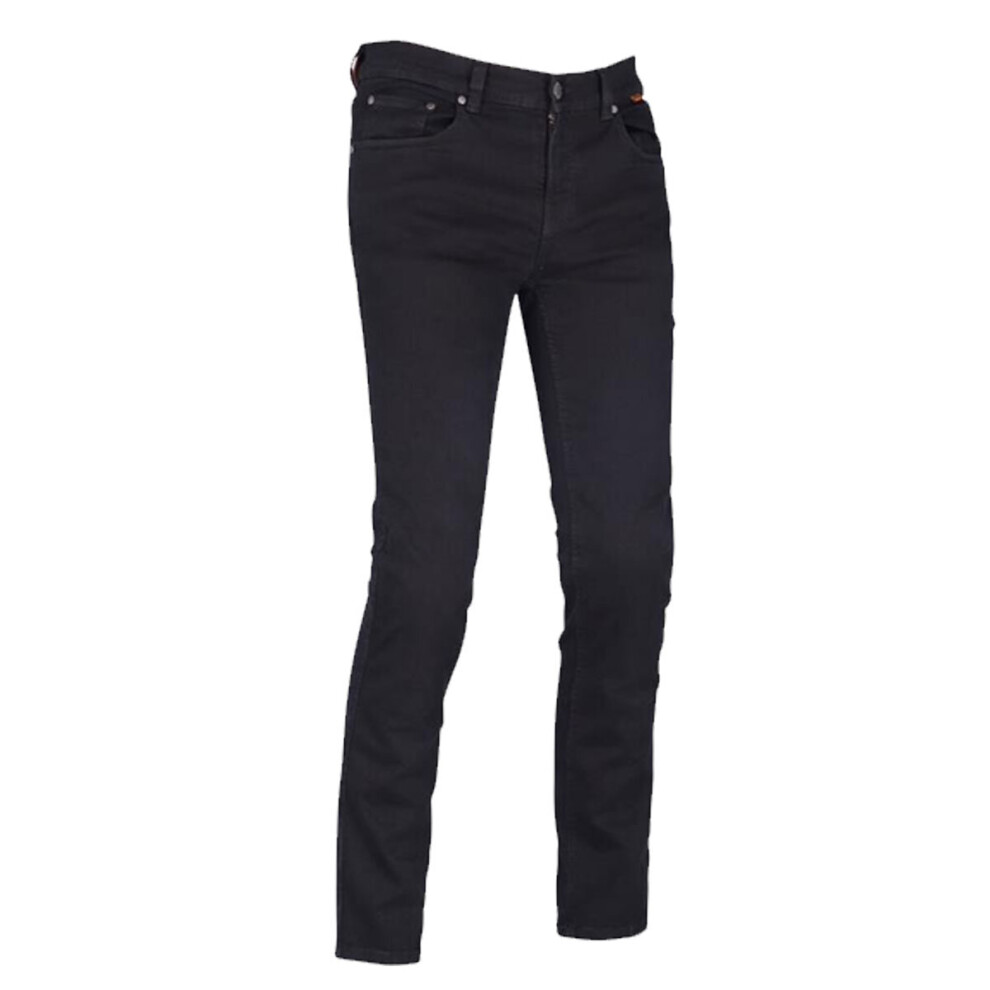 (30 (Short Leg)) Richa Original 2 Slim Fit Riding Denim Jeans Black 5415033283835