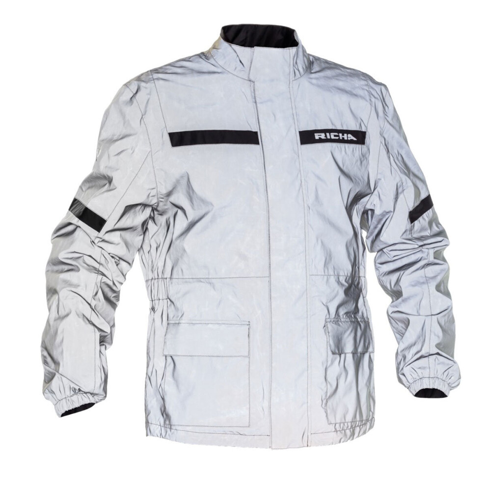 (M) Richa Rain Flare Over Jacket Reflective White 5415033265824