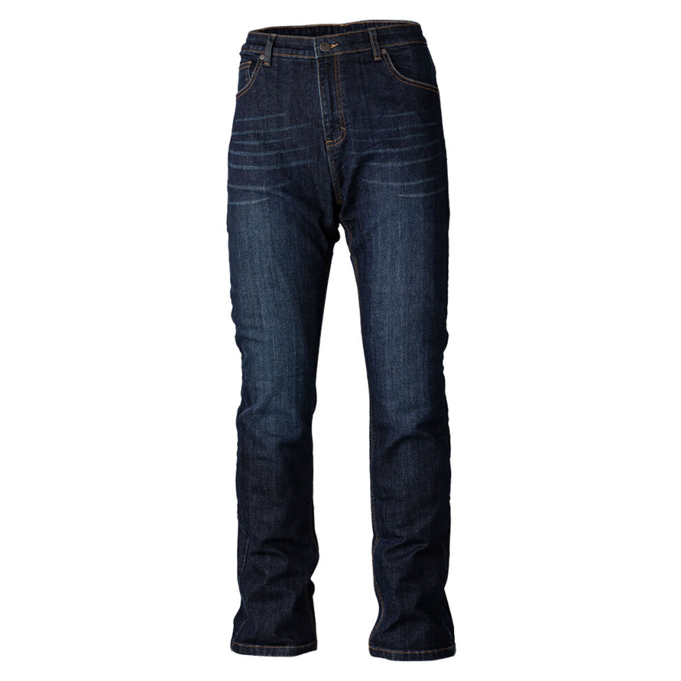 (20) Rst X Aramid Fibre Ce Ladies Straight Leg 2 Riding Denim Jeans Dark Blue 5056136297741