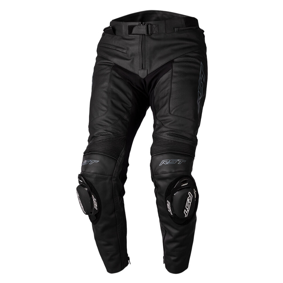 (34) RST S-1 CE Leather Trousers Black / Black