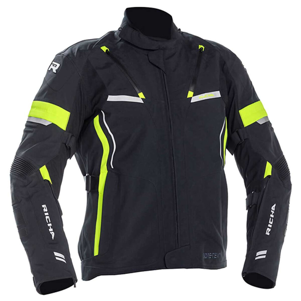 (3XL) Richa Arc Gore-Tex Jacket Black / Fluo Yellow-image-OPC-P9S6H6V-NEW