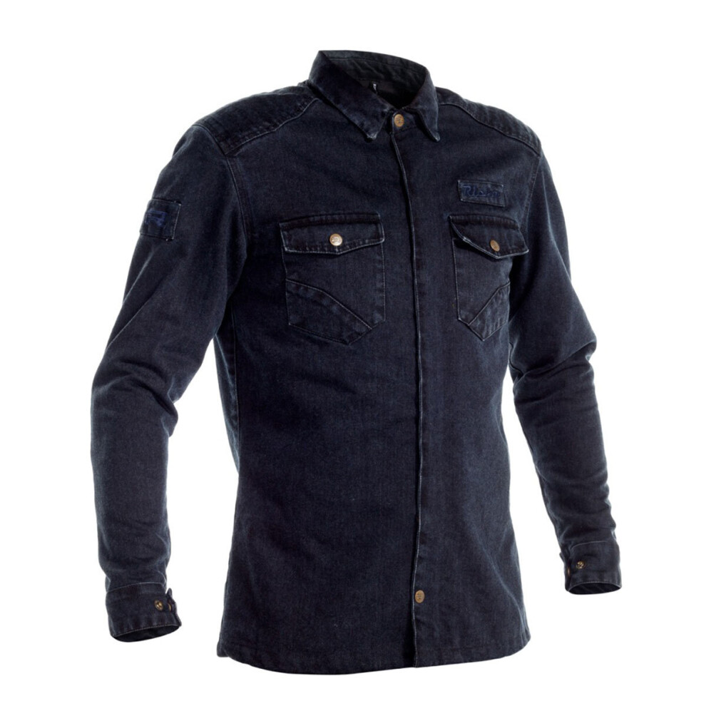 (2Xl) Richa Hamada Armoured Riding Denim Shirt Navy Blue 5415033266852