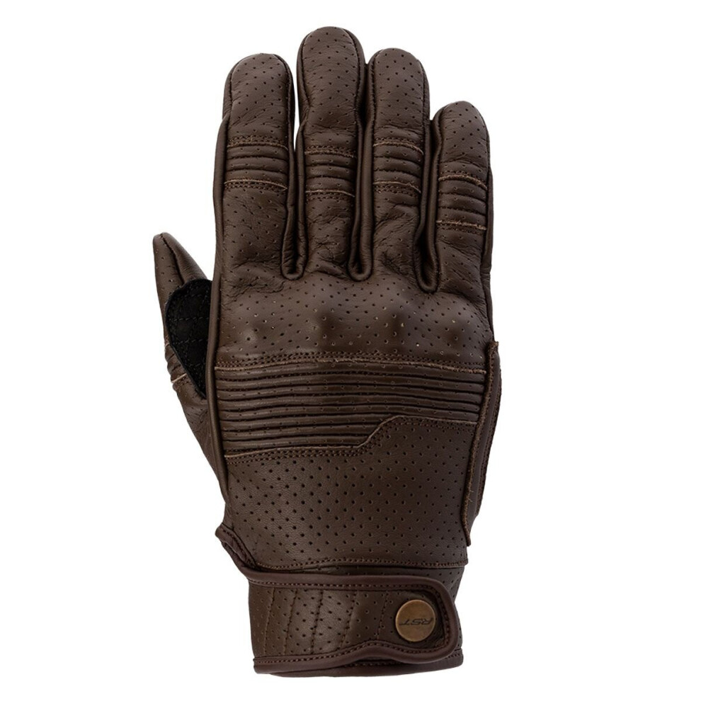 (10) Rst Roadster 3 Leather Gloves Brown 5056136293811