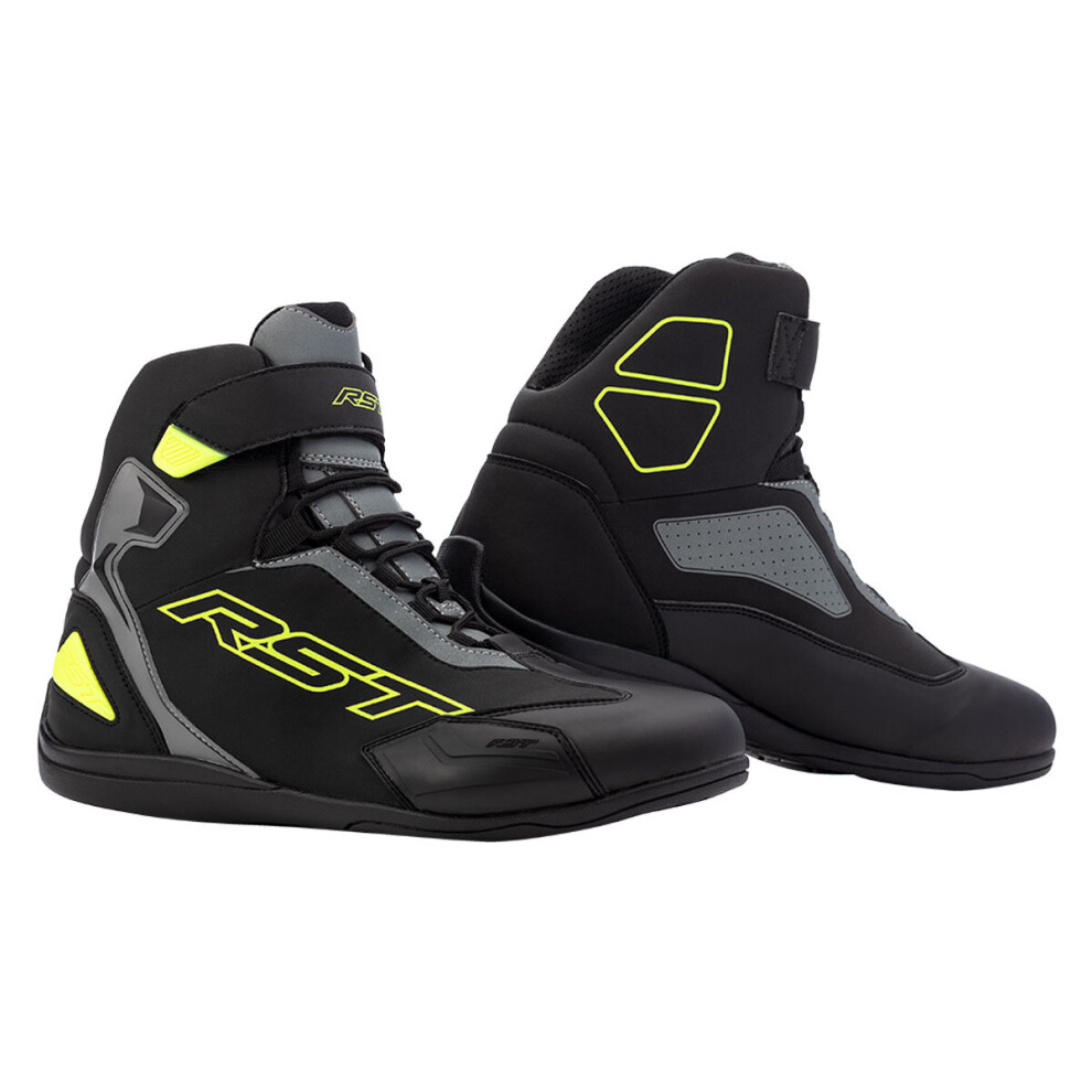 (11) RST Sabre Moto CE Touring Boots Black / Grey / Fluo Yellow