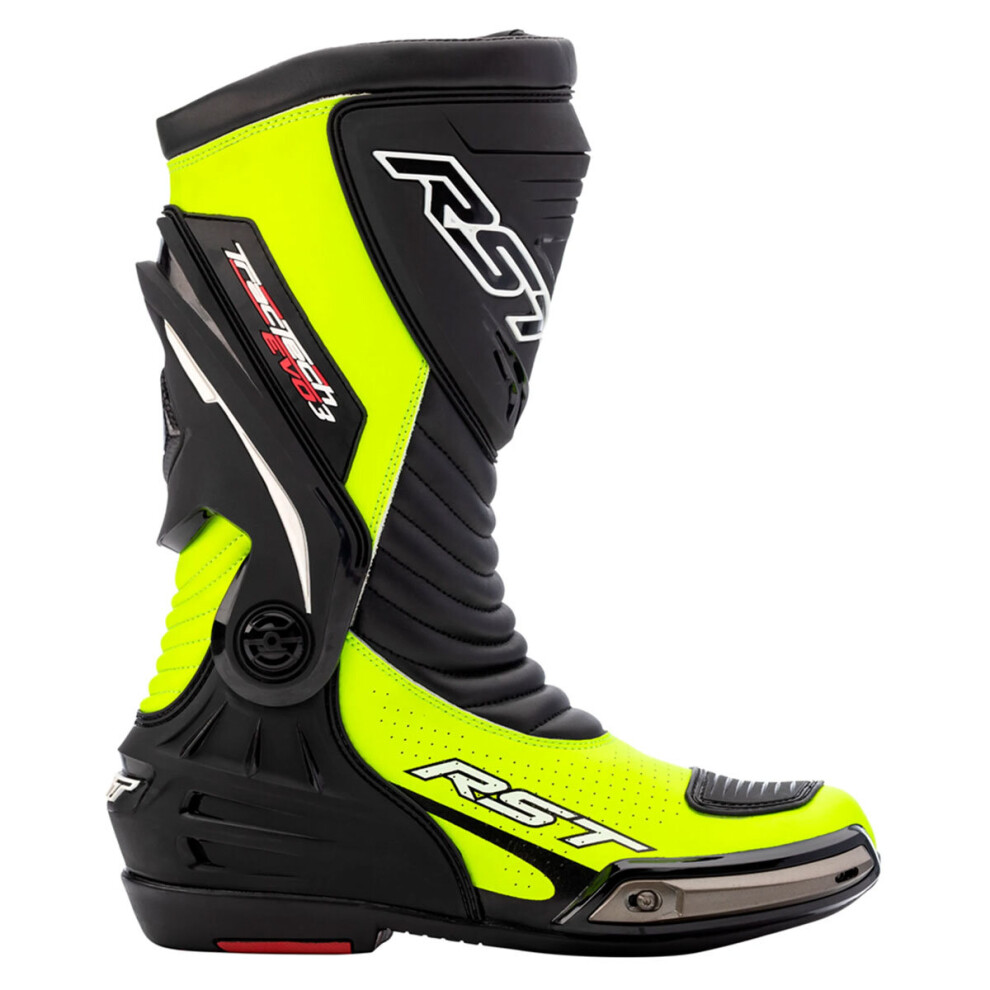 (44) RST Tractech Evo 3 Sport CE Boots Black / Fluo Yellow