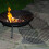 URBN Living Cast Iron Fire Bowl Garden Barbecue Log Coal Fire Pit 5