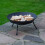URBN Living Cast Iron Fire Bowl Garden Barbecue Log Coal Fire Pit 2