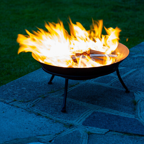 URBN Living Cast Iron Fire Bowl Garden Barbecue Log Coal Fire Pit 2