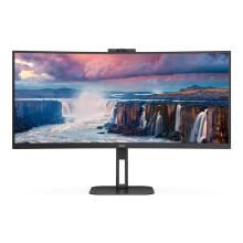 AOC Value-line CU34V5CW/BK - V5 series - LED monitor - curved - 34" - 3440 x 1440 WQHD @ 100 Hz - VA - 300 cd/m - 3000: