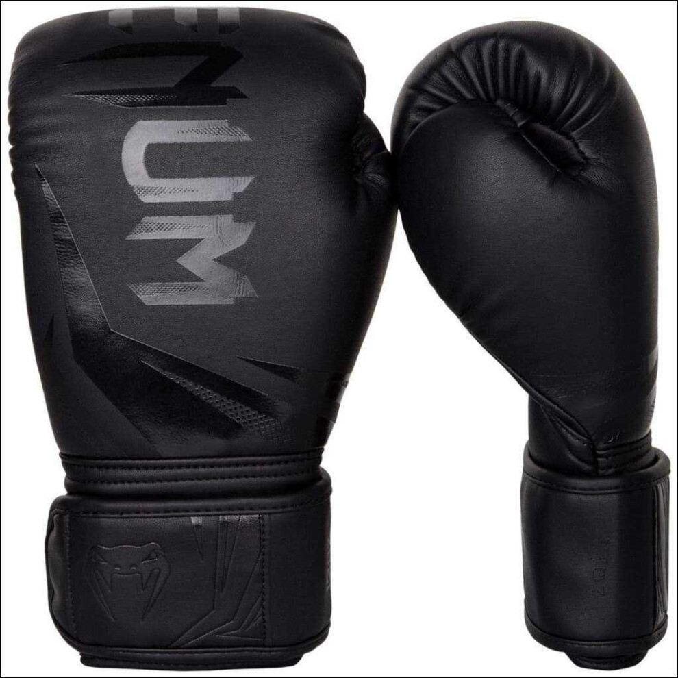 (Black, 16oz) Venum Challenger 3.0 Boxing Gloves Black/Black