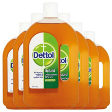 Dettol Original Liquid Antiseptic Disinfectant 750ml Large Bottle Pack of 6