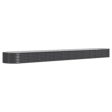 vidaXL Hochbeet Verzinkter Stahl 512x80x36 cm Anthrazit