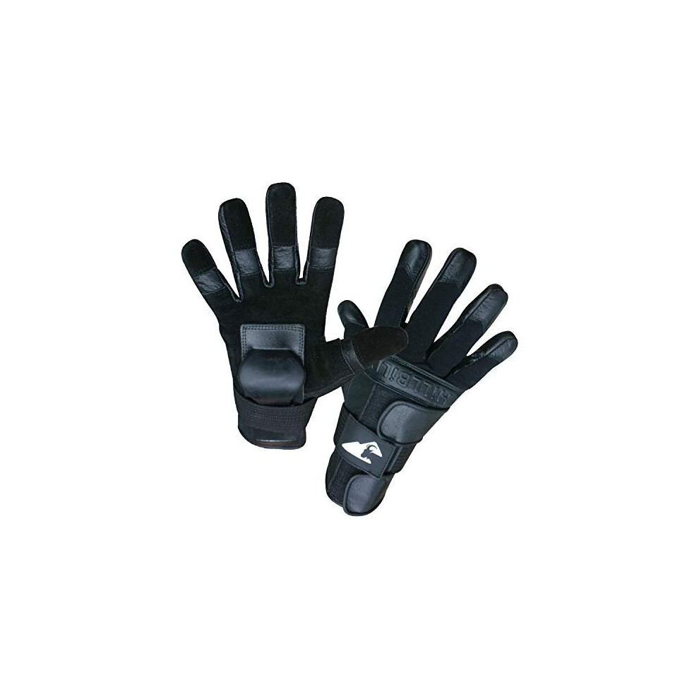 Hillbilly Wrist Guard Gloves - Full Finger (Black  Large)