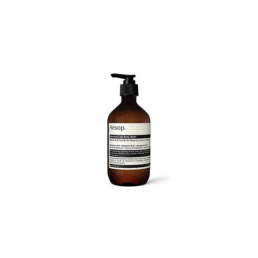 Aesop Geranium Leaf Body Balm | 500mL/16.67oz | Paraben, Cruelty-free & Vegan