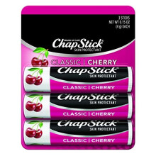 Chapstick ChapStick Classic (Cherry Flavor, 0.15 Ounce) Lip Balm Tube for Skin Protectant Lip Care, (Pack of 12)