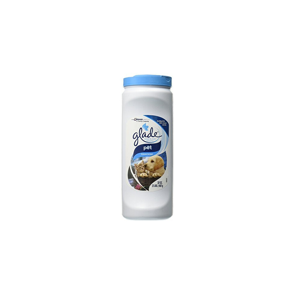 Glade Carpet and Room Refresher, Deodorizer for Home, Pets, and Smoke, Pet Clean Scent, 32 Oz