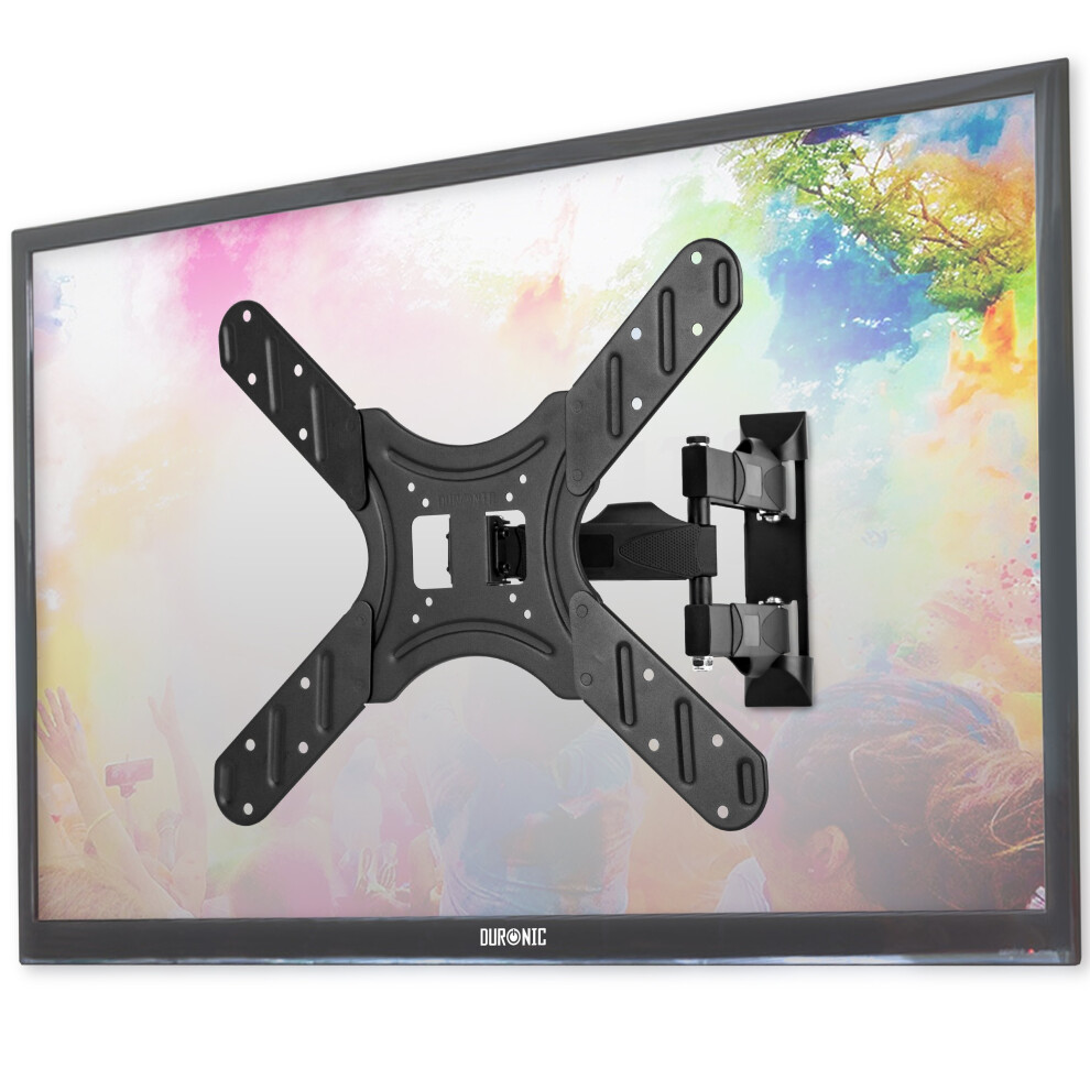 Duronic Tvb420 Tv Bracket, Cantilever Wall Mount For 17-56" Television Screen, Tilting Action +9/-15, Vesa Up To 400X400mm, For Flat Screen (25Kg) 5060184208031