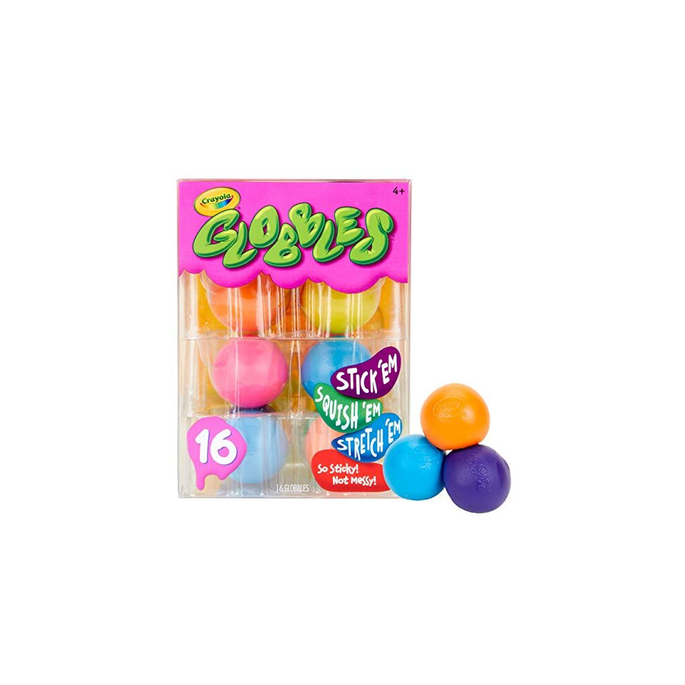 Crayola Globbles 16 Count, Squish & Fidget Toys, Gift for Kids, Age 4, 5, 6, 7, 8