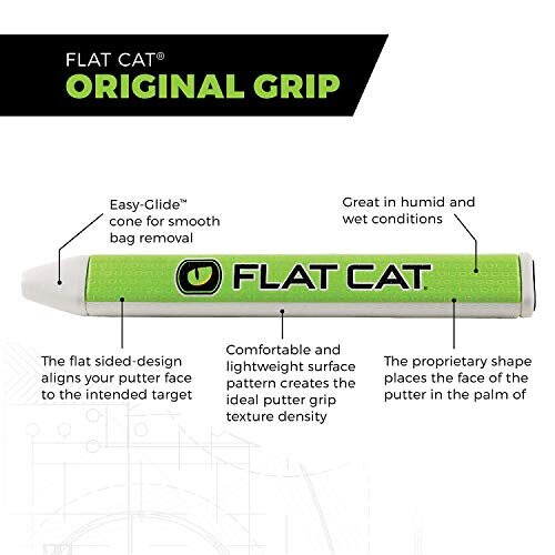FLAT CAT Πιάσιμο Πούτερ, Standard 8707NT, Ελαφρώς Μεγαλωμένο, Μη Στενό Γκολφ Πιάσιμο 2
