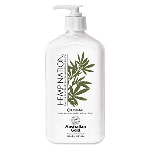 Australian Gold Australian Gold Original Hemp Nation Ενυδατική Κρέμα Μαυρίσματος, Έλαιο Σπόρου Κάνναβης, 18 Fl Oz