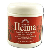Rainbow Research, Henné, Colorant & Après-Shampoing, Acajou (Auburn Moyen), 4 oz (113 g)