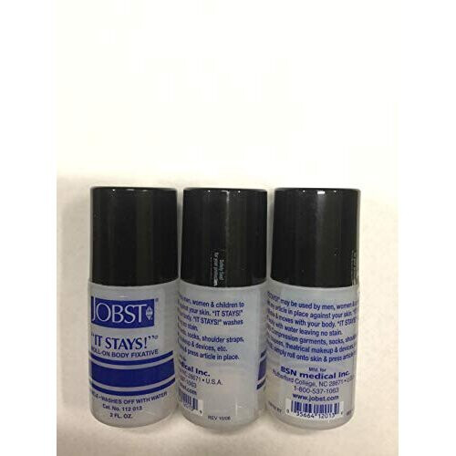 Jobst - It Stays! Fixatif Roll-On pour le Corps - 2 oz (Pack de 3)