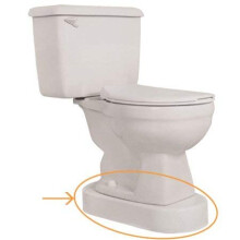 Toilevator Toilet Riser, 11-1/2"W x 23"L x 3-1/2"H, 500-lb Capacity, White -51105
