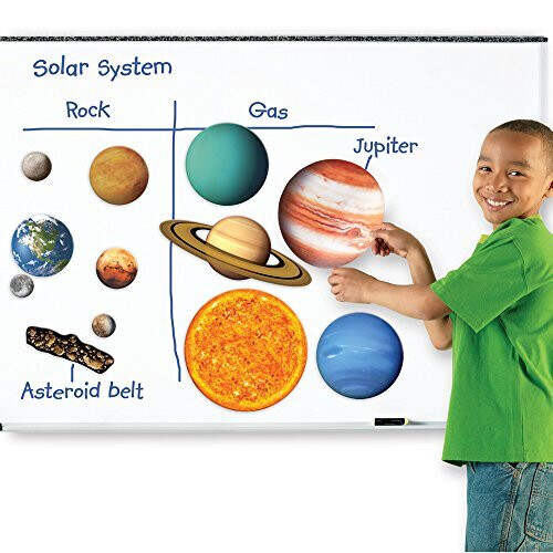 Learning Resources Learning Resources Giant Magnetic Solar System, Whiteboard Display, 13 Piece Set, Ages 5+ 1