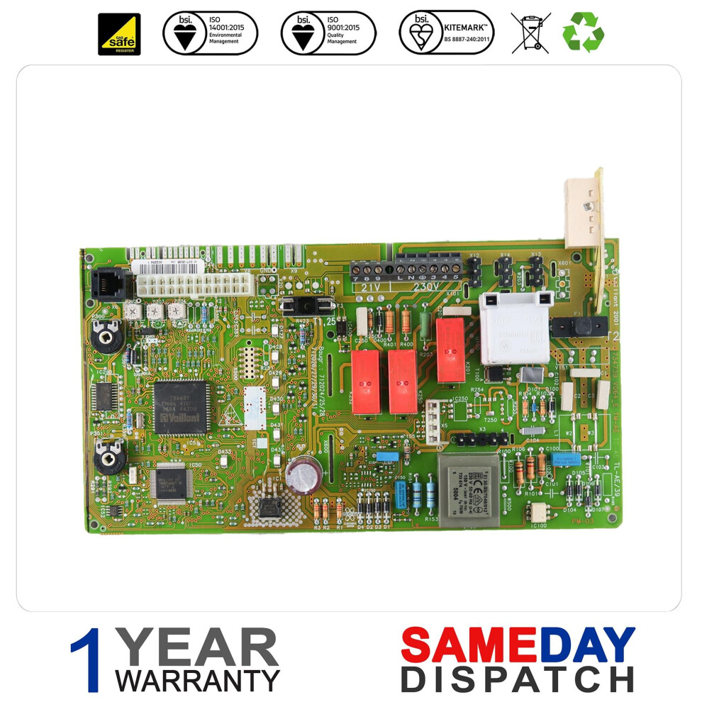 Hts Boiler Pcb Compatible With Vaillant Pcb 242/2-3 282/2-3 130473 5056511815225
