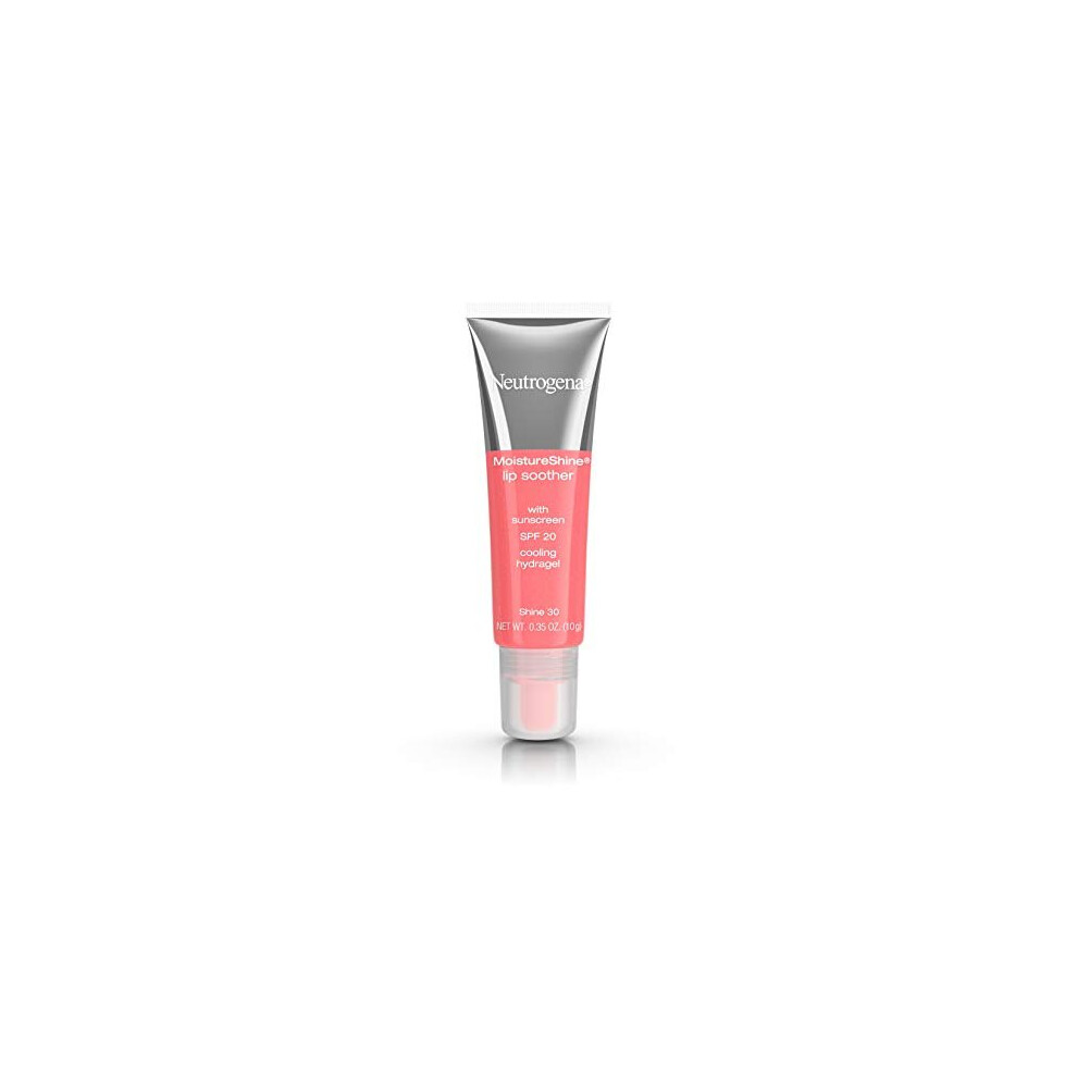 Neutrogena MoistureShine Lip Soother Gloss with SPF 20 Sun Protection, High Gloss Tinted Lip Moisturizer with Hydrating Glycerin and Soothing Cuc