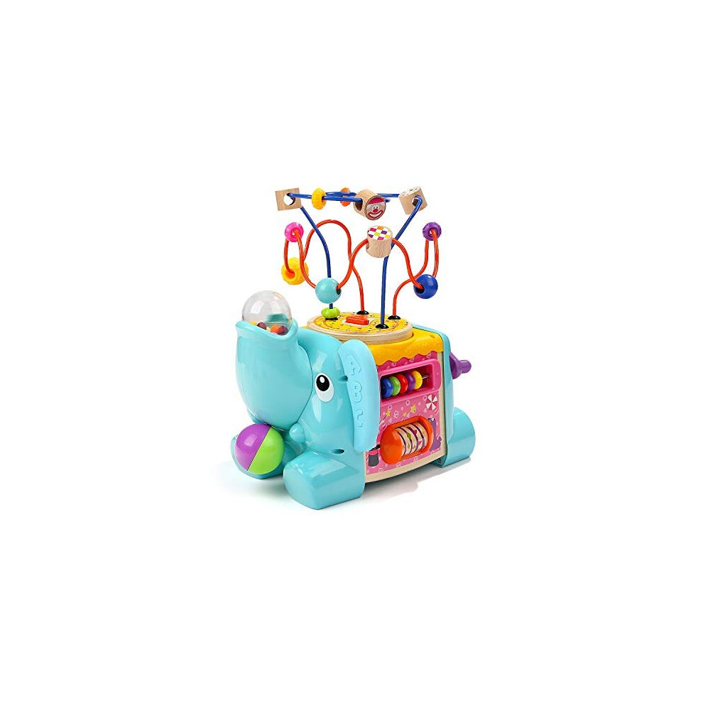 TOP BRIGHT Activity Cube Toys - Baby Toys with Bead Maze for Toddlers 1 2 Year Old Boy and Girl Gifts