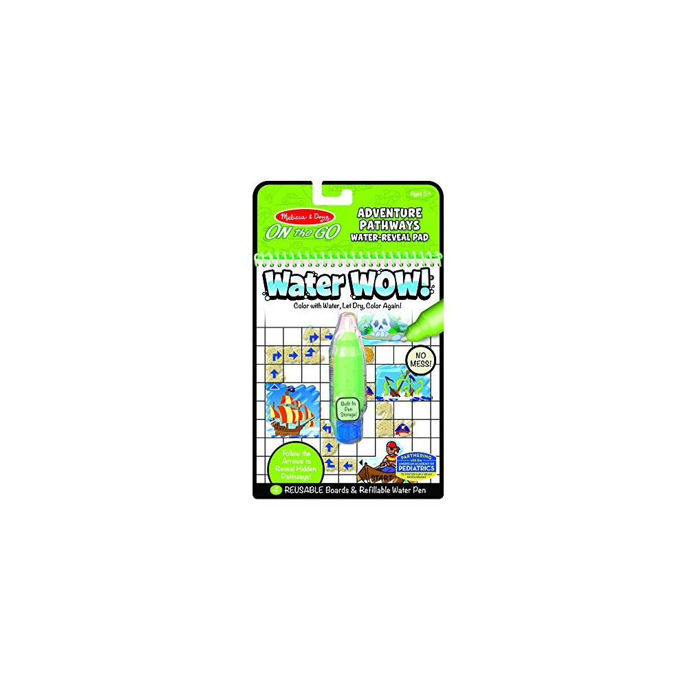 Melissa & Doug On The Go Water Wow! Reusable Water-Reveal Activity Pad ?Adventure Pathways