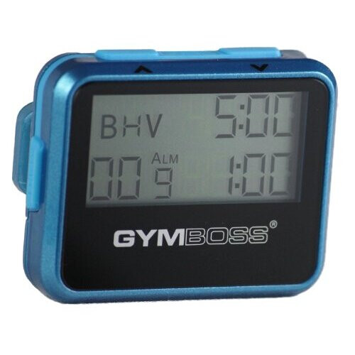 Gymboss Interval Timer and Stopwatch - Teal / Blue Metallic Gloss
