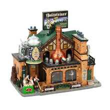 Lemax 05073 Yulesteiner Brewery, Caddington Village Sights & Sounds Collection, Porcelain Miniature Building & Figurines, Xmas Decor/Gift/Collect