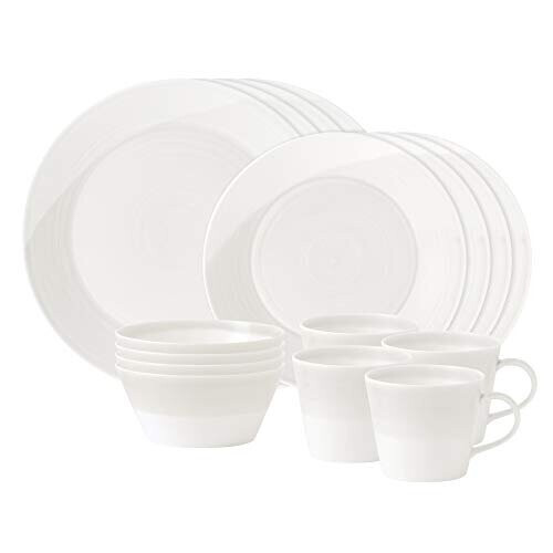Royal Doulton 1815 White Collection 16-Piece Dinnerware Set
