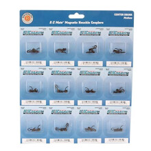 Bachmann Trains - E-Z MATE COUPLERS - CENTER SHANK - MEDIUM (12 pair/card) - HO Scale