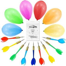 LovesTown Jogos de Carnaval Balões Dardos, 500PCS Decorações de Natal Balões com 10PCS Dardos para Festa