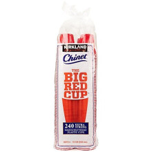 KIRKLAND SIGNATURE Chinet The Big Cup, Red,18 Oz, 240 Count