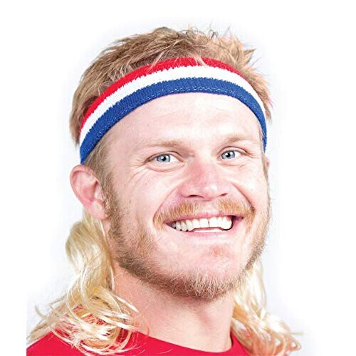 Mullet wig with headband sale