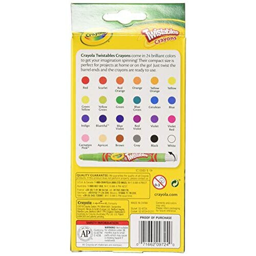 Crayola Crayola Twistables Mini Crayons 24 ea (Pack of 2) 1