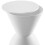 Modway haste moderne moderne timeglas accent afføring i hvidt 3