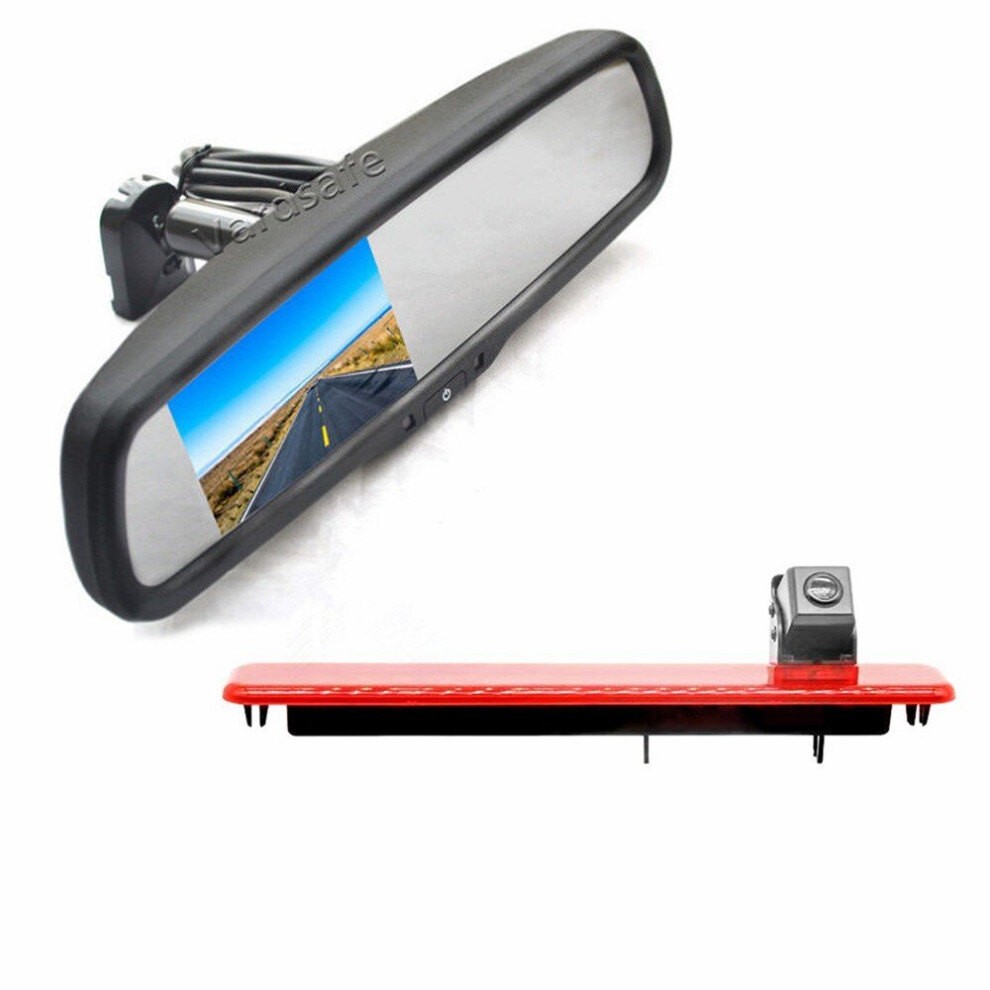 Vardsafe Vs533r Rear View Parking Reverse Camera Kit & Replacement Mirror Monitor For Gazelle Next (2013-Current) 785691644541