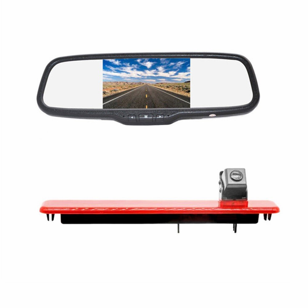 Vardsafe Vs533c Brake Backup Reverse Camera Kit & 5'' Clip-On Rear View Mirror Monitor For Gazelle Next (2013-Current) Light 785691644534