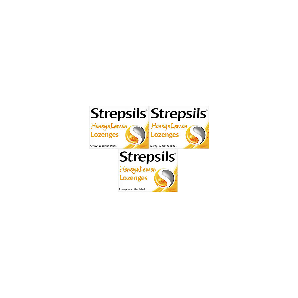 Strepsils Honey and Lemon Lozenges packs Soothes Sore Throat and Coughs 36 x 3