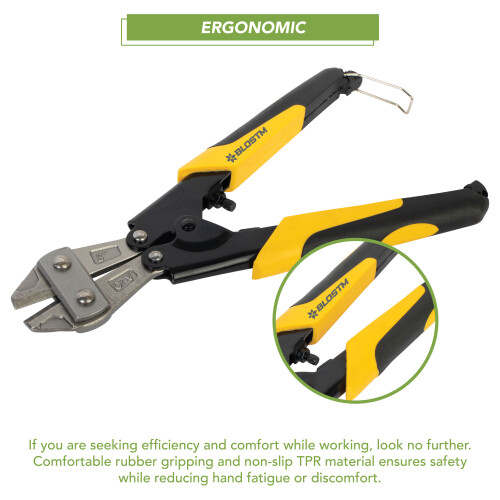 BLOSTM Mini Wire Cutters 8" Bolt Cutters Electricians Tool Pliers 2