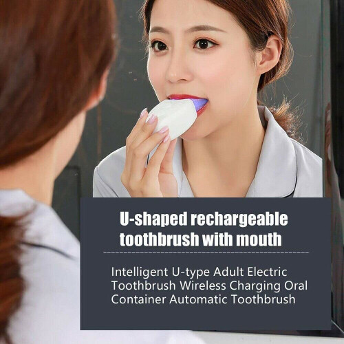 360° Ultrasonic Automatic Electric Toothbrush U-Shaped Wireless Brush 2