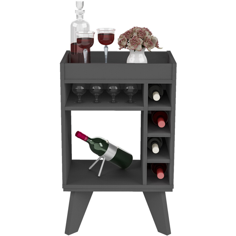 Naples Mini Bar/Side Table Grey