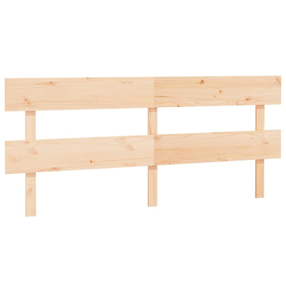 Vidaxl (Brown, 204 X 3 X 81 Cm) Solid Wood Pine Bed Headboard Wooden Bed Header Multi Colours/Sizes
