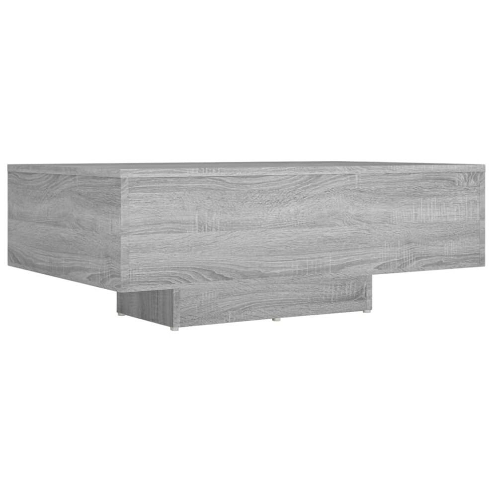 B&Q - Coffee Table Grey Sonoma 85X55X31 Cm Engineered Wood - Image 2