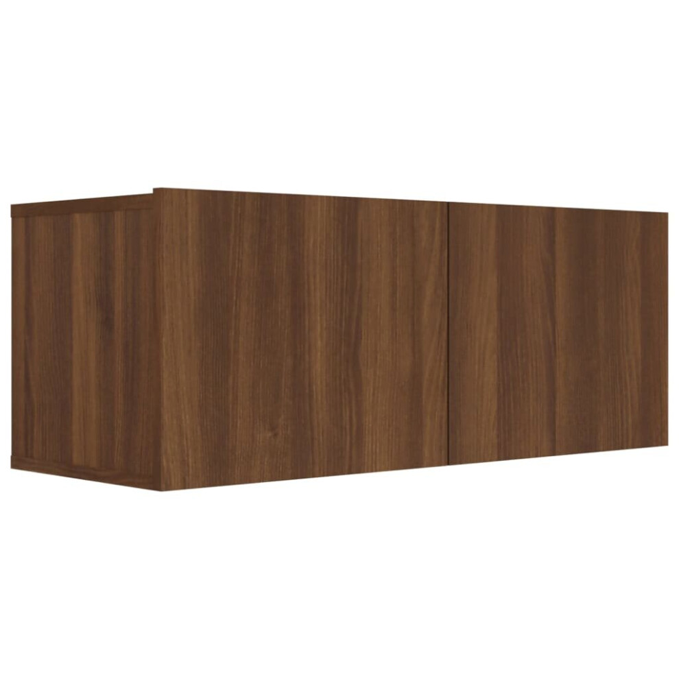 (brown oak) vidaXL 1/2x TV Cabinet Engineered Wood Media Unit Sideboard Multi Colours